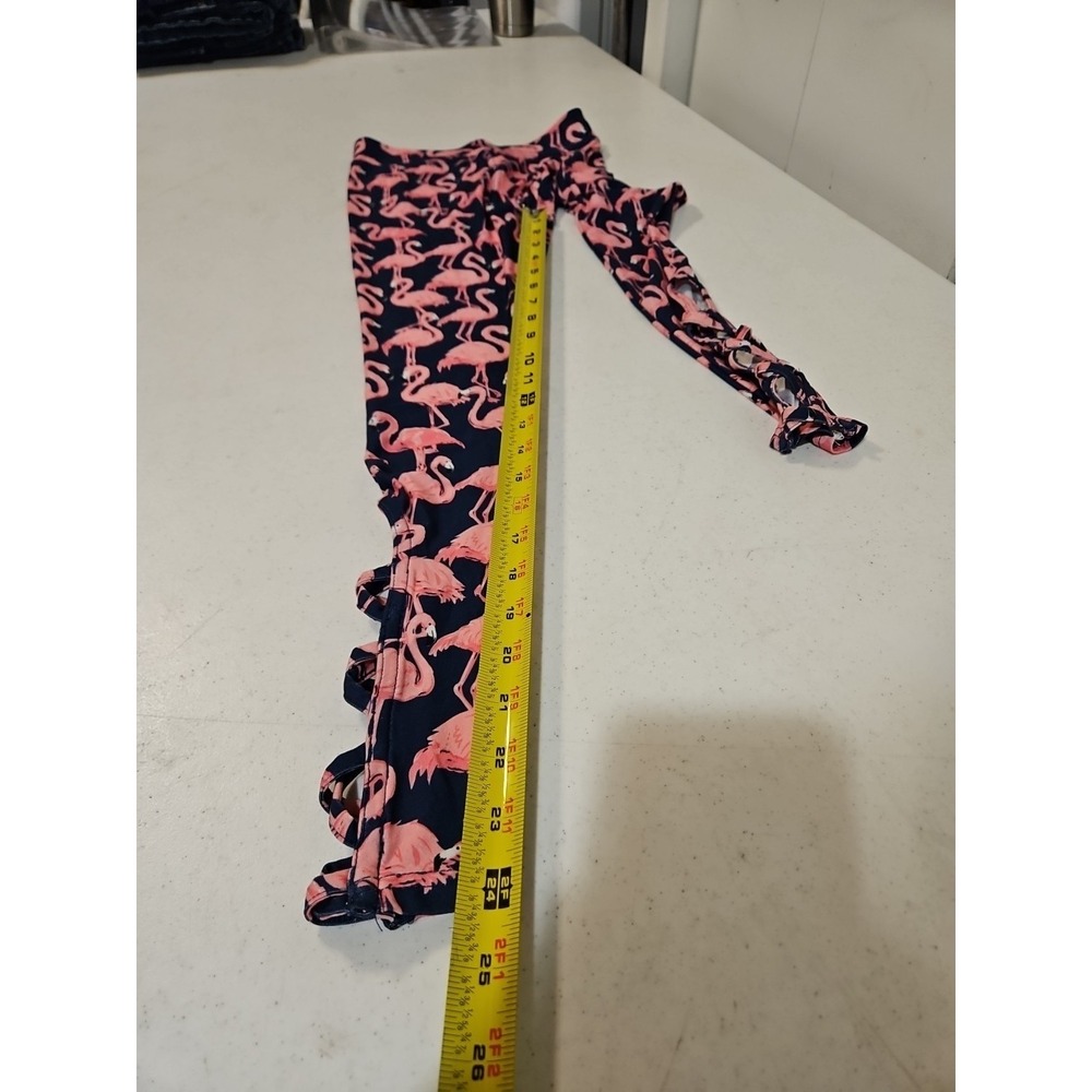 Simply Southern Flamingo Leggings Youth One Size (11"W x 24" Inseam) (1331) - Picture 7 of 8